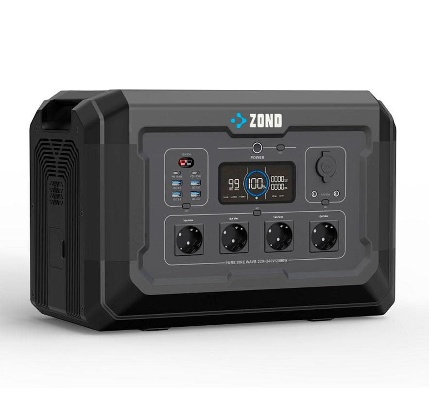 Зарядна станція ZOND ES2000 (2 кВт), 2500 Вт (2048 Вт·год), гарантія 3 роки