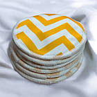 Комплект багаторазових прокладок для лактації (3 пари) Геометрія, фото 3