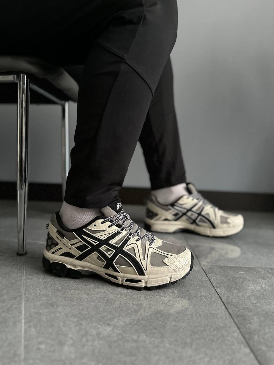 Кросівки чоловічі бежеві зимові Asics Gel-Kahana 8 GORE-TEX Beige White Black Winter Termo (18177), фото 1