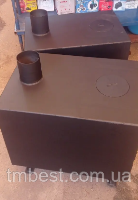 Піч буржуйка з плитою сталь 5 мм до 50 м2