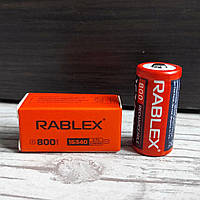 Акумулятор (батарейка) Rablex 16340 800 mAh Li-Ion 3.7 V