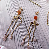 Набір прикрас Імператриці цитринового палацу (тіара, шпильки, сережки), фото 4