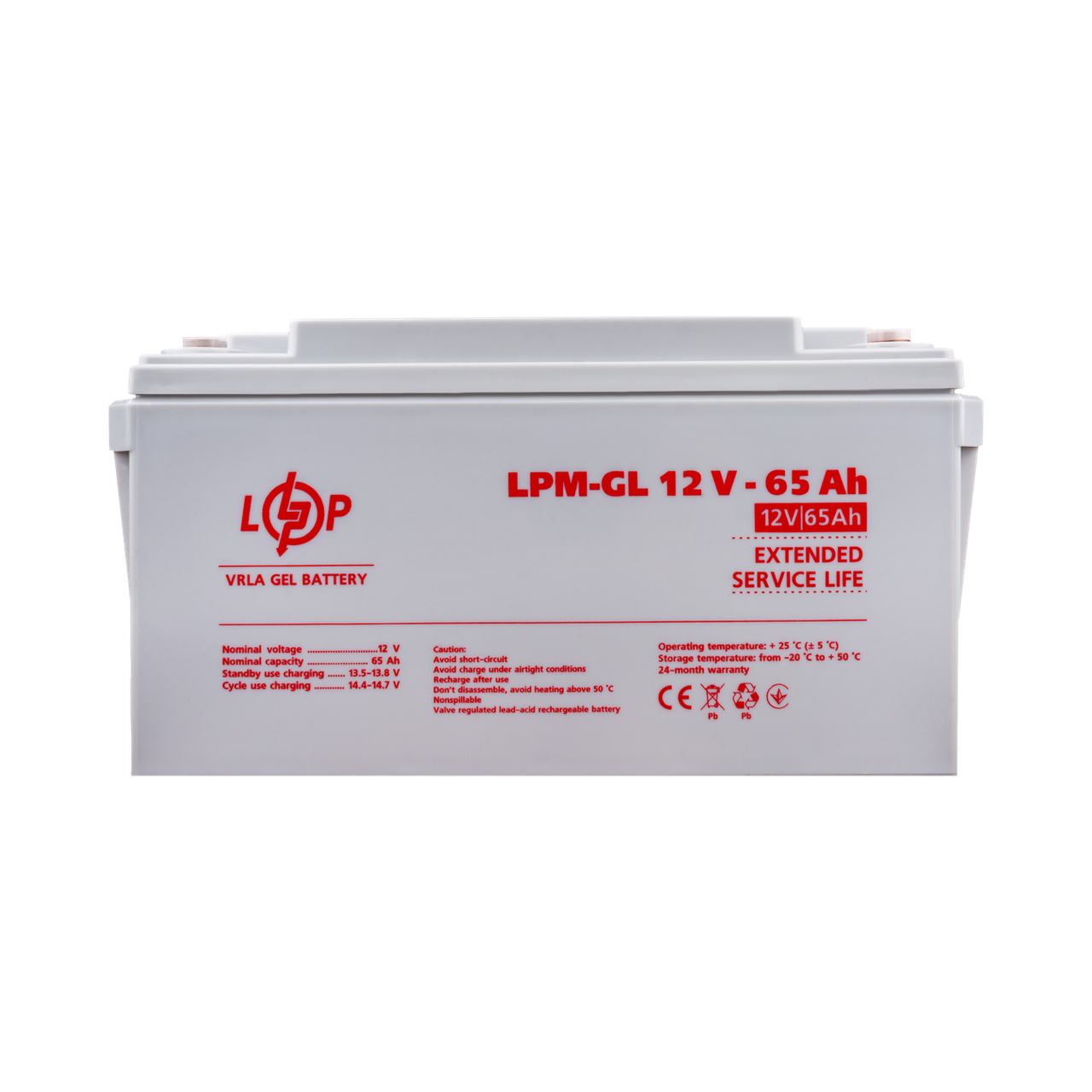 Гелевый аккумулятор LPM-GL 12V - 65 Ah
