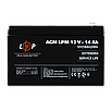 Акумулятор AGM 12 V 14 Ah для ДБЖ сонячних батарей сигналізації герметичний олив'яно-кислотний без, фото 2
