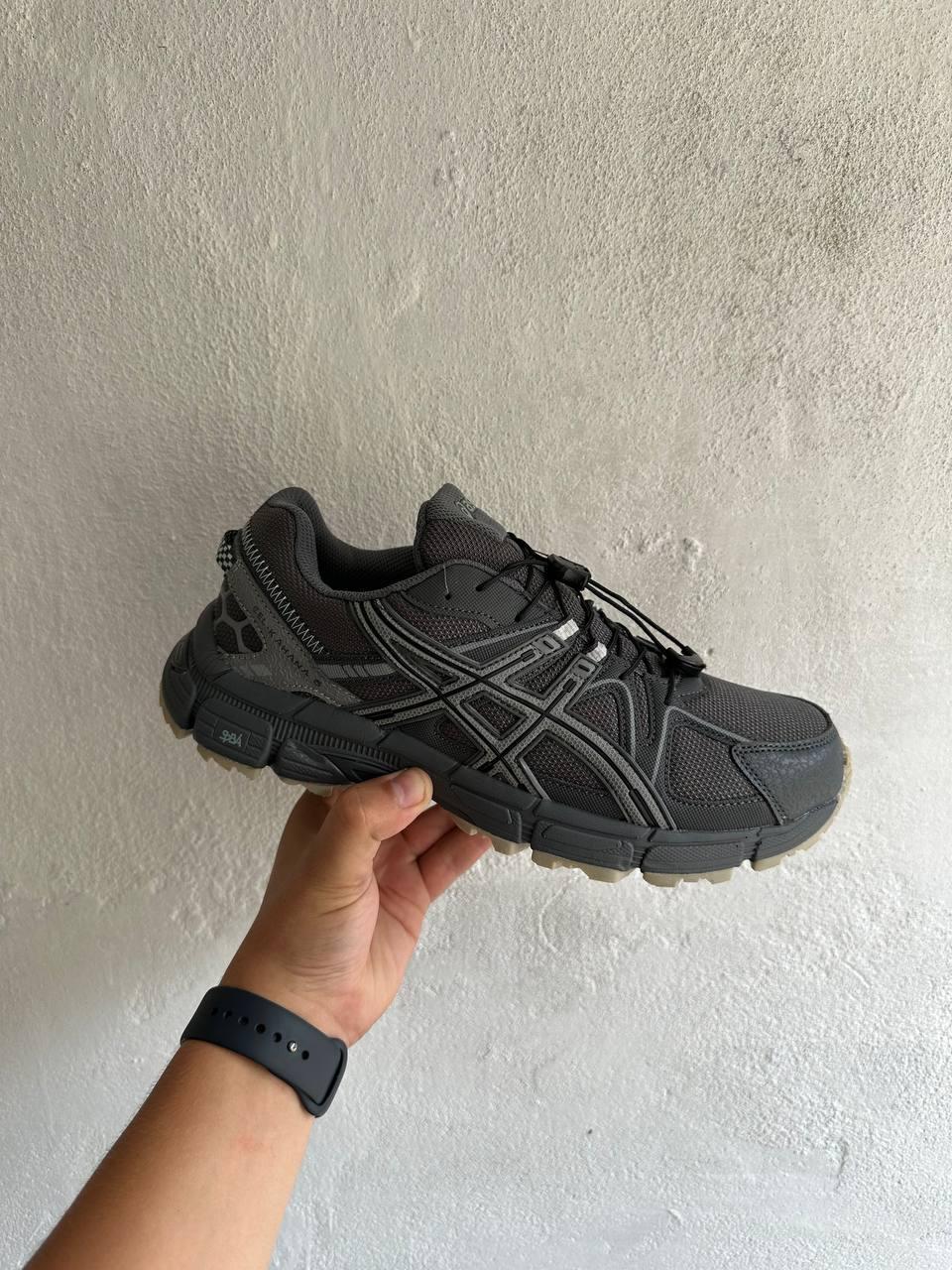 Кросівки чоловічі чорні зимові Asics Gel-Kahana 8 Grey Beige Gore-Tex Winter Termo (19372), фото 1