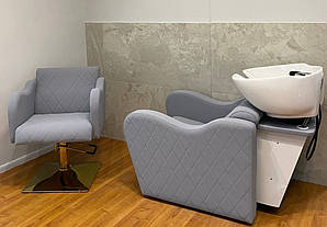 Комплект меблів для перукарських салонів краси 2в1 KETRIN STRONG колір оббивки Grey