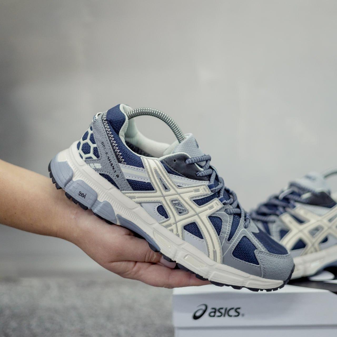 Кросівки чоловічі сині зимові Asics Gel-Kahana 8 Grey Blue Winter Termo (19434), фото 1