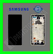 Дисплей Samsung A725 White A72 2021 (GH82-25460D) сервісний оригінал у зборі з рамкою