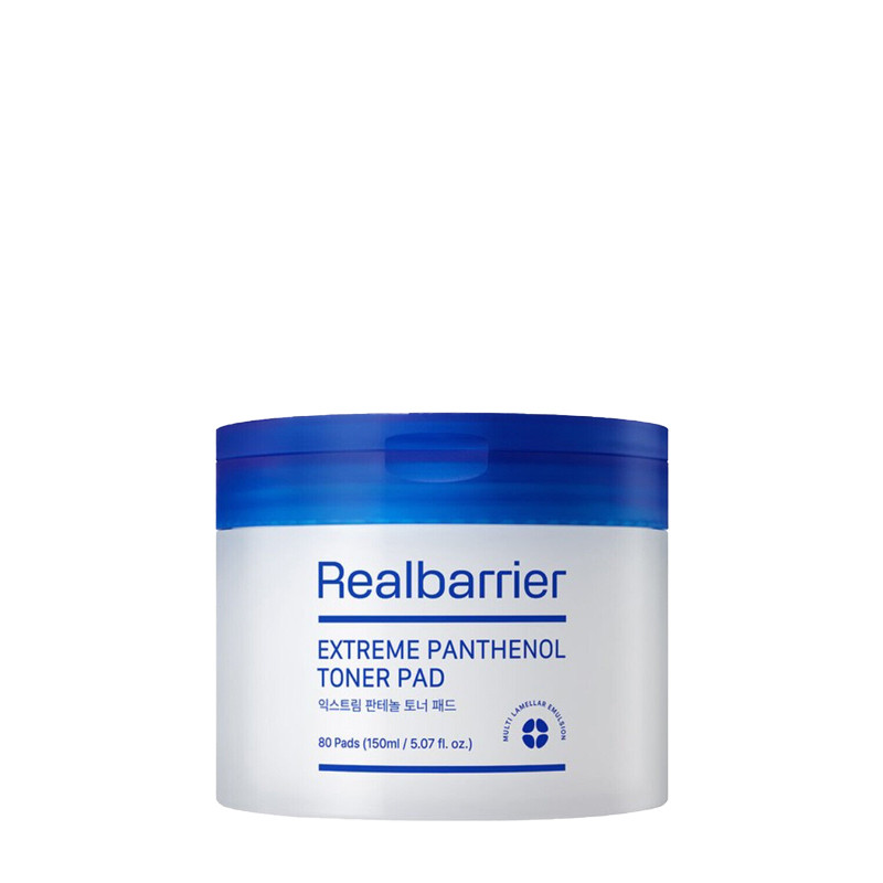 Тонер-педи зволожувальні з пантенолом Real Barrier Extreme Pathenol Toner Pad 150ml (80ea)
