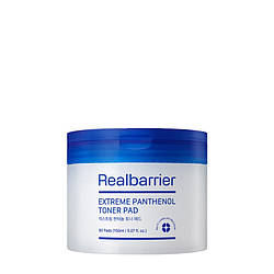 Тонер-педи зволожувальні з пантенолом Real Barrier Extreme Pathenol Toner Pad 150ml (80ea)