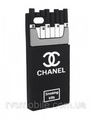 Силіконовий чохол для iPhone SE 2022/2020/8/7 - Cigarette, Чорний