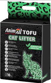 AnimAll Tofu Наповнювач соєвий, ЗЕЛЕНЫЙ ЧАЙ, 10л