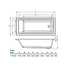 Ванна Cube Line 170х80, фото 5