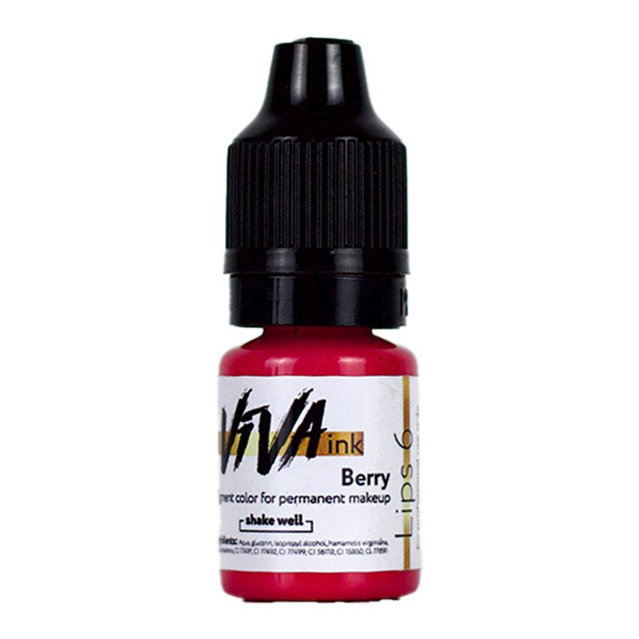 Пігмент для татуажу VIVA ink Lips #6 Berry, 6 мл