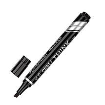 Маркер перманентний Deli EU10120 чорний, 1,5-5 мм, клиноподібний (для ламінованих цінників), фото 2