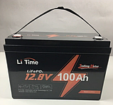 Акумуляторна батарея Li-TIME LiFePO4 12.8V 100Аг 1280Wh (100/100A) M8, 170×198×166 мм, фото 2