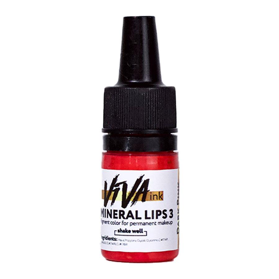 Мінеральний пігмент для татуажу VIVA ink Mineral Lips #3 DARK PINK, 4 мл