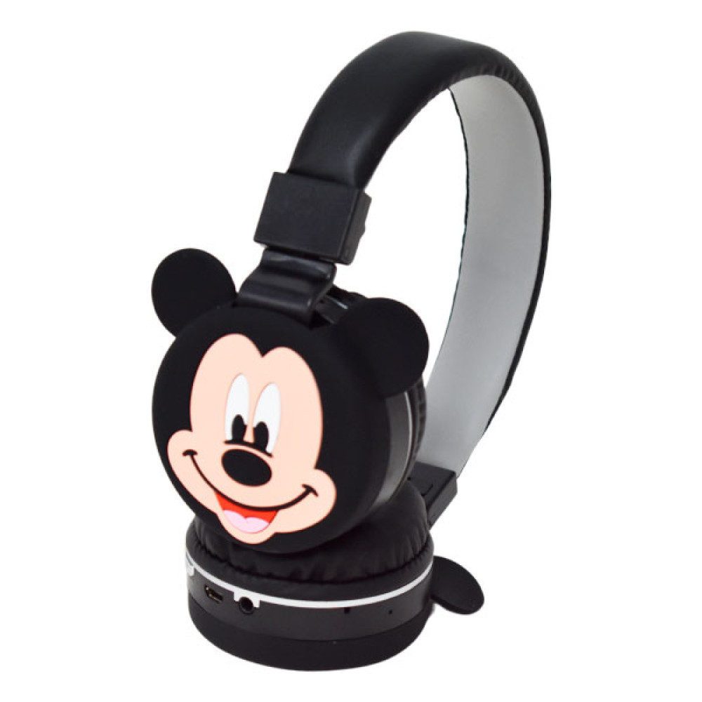 Дитячі безпровідні навушники у формі Mickey Mouse Bluetooth AH-806L (Чорний)