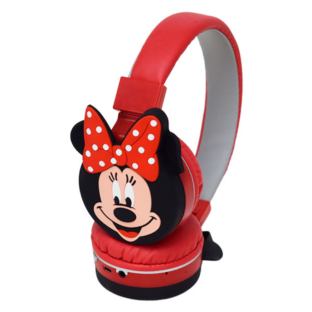 Дитячі безпровідні навушники у формі Minnie Mouse Bluetooth AH-806L (Червоний)