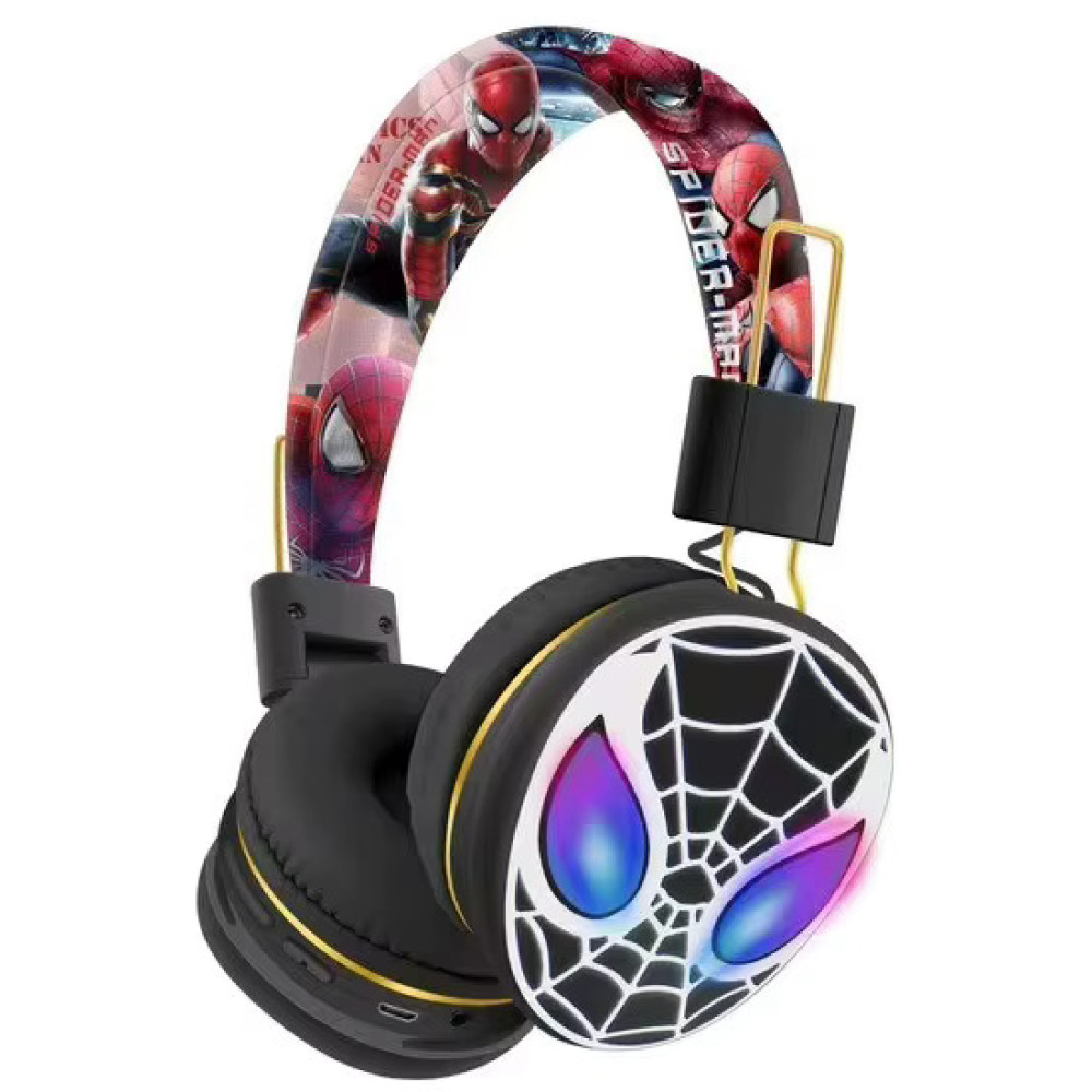 Дитячі безпровідні навушники у формі Spider-Man Bluetooth AH-906E (Чорний)