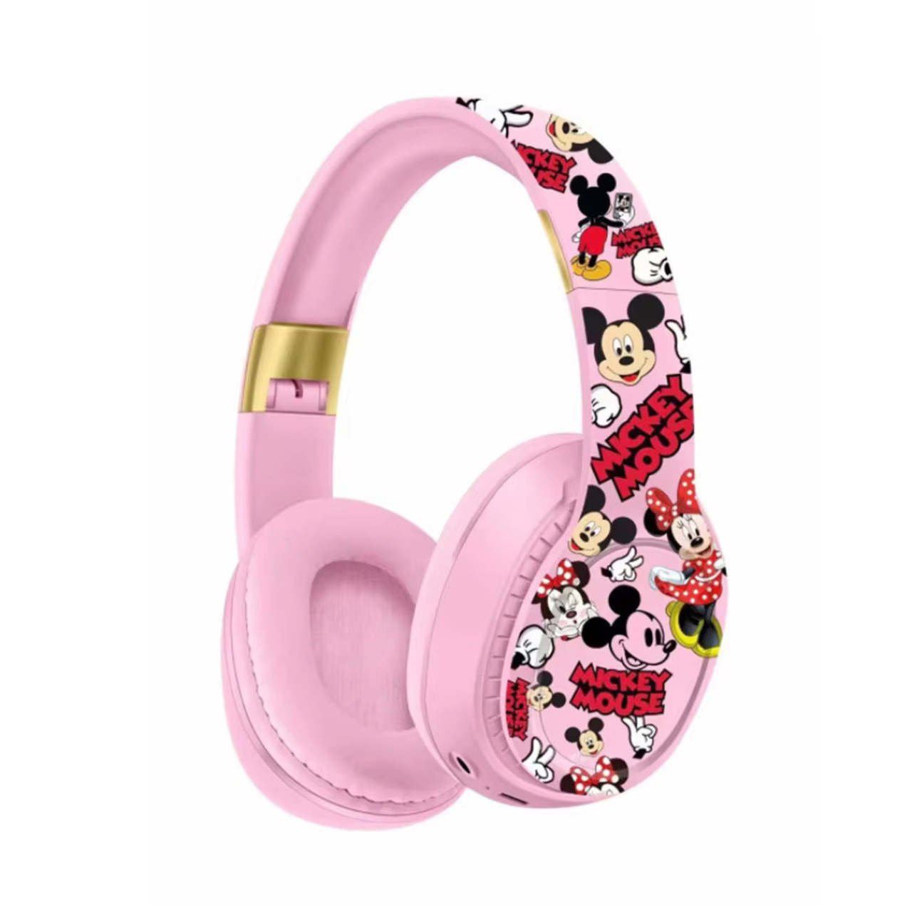 Дитячі безпровідні навушники з Mickey Mouse Bluetooth AH-803L (Рожевий)