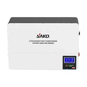 Акумуляторна батарея літій-залізо-фосфатна 100Аг 51.2В 5120Втг Sako SK-51.2V100Ah Li-Wall series настінний монтаж