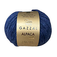 Gazzal ALPACA AIR (Газзал Альпака Ейр) № 105 темно-синій (Напіввовняна пряжа, нитки для в'язання)
