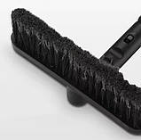 Щітка зі скребком автомобільна.Щітка для видалення льоду і снігу,Телескопічна щітка для очищення вікон чорна, фото 6