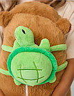 М'яка іграшка велика "Капібара з рюкзаком черепашкою" 90см, фото 6