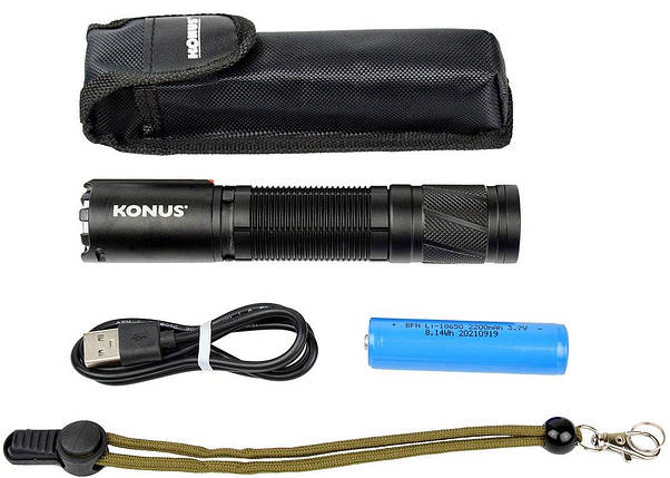Ручний ліхтар Konus Konuslight RC-7 (1200 Lm) USB Rechargeable, фото 1