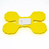 Гірлянда розтяжка паперова 3 м 16 на 11 см жовтий, фото 2