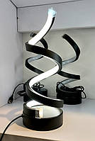 Світлодіодна спіральна лампа . 3 режими. Чорна.