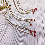 Прикраса для волосся в традиційному китайському стилі Червона корона, фото 4