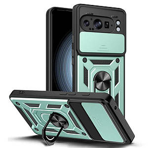 PC + TPU чохол Camshield Armor для Google Pixel 9 Pro XL / зелений