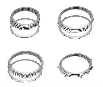 Комплект стальних дисків АКПП A6MF1/2 10-up