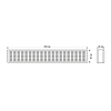 Акумуляторний LED світильник TITANUM TL-EM1108 4W 200Lm 60LED 6500K 3.7V 2000mAH Li-ion 340х55х30мм (аварійний) світлодіодний, фото 9