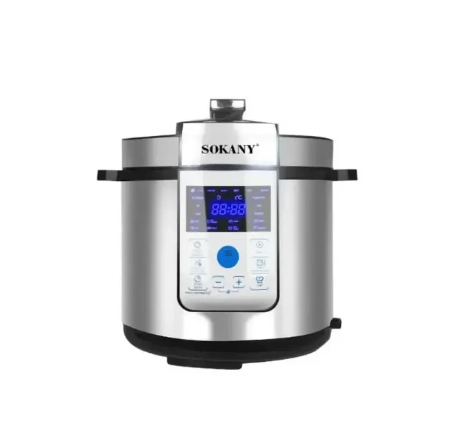 Мультиварка Sokany SK-07044 Скороварка з нержавіючої сталі 6л 1500 Вт