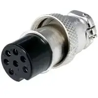 Роз'єм MIC 327, "гніздо", під кабель, 7pin, діам.-16мм