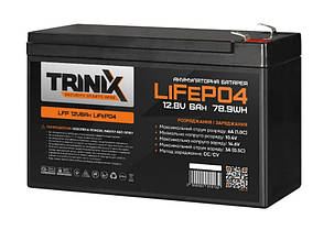 LiFePО4 акумуляторна батарея Trinix LFP 12V6Ah