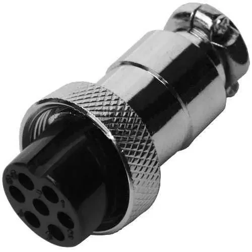 Роз'єм MIC 327 big "гніздо", під кабель, 7pin, діам.-20мм