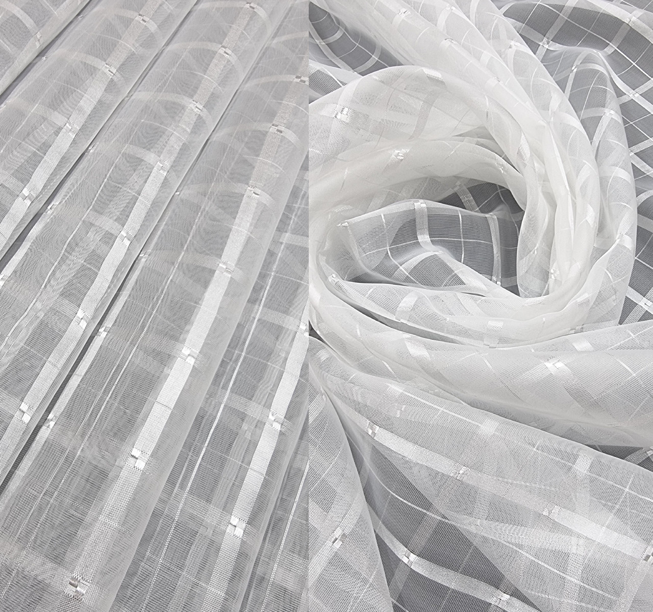 Тюль органза готова "Каліфорнія Айворі", 300х270см