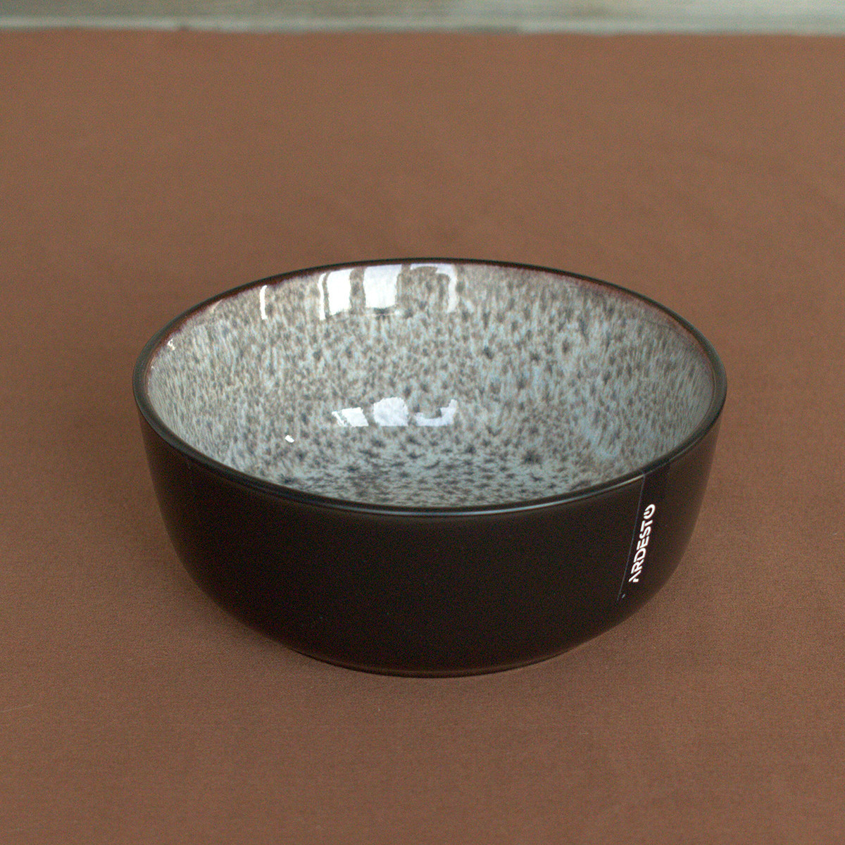 ARDESTO Салатник Bolzano, 16см, 720мл, кераміка, чорно-коричневий