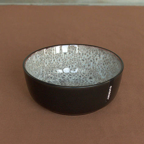 ARDESTO Салатник Bolzano, 16см, 720мл, кераміка, чорно-коричневий, фото 1