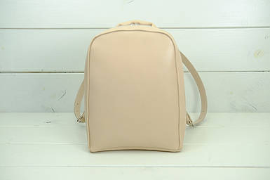 Жіночий рюкзак Анталія з натуральної шкіри колір Бежевий