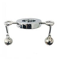 Стальное эрекционное кольцо с утяжелитялями 230 г