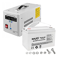 Комплект Volt Polska SINUS PRO 1000E W 12/230V 700/1000W + Акумулятор гелевий 4SUN MAXX GEL 100 Ah