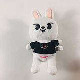 Кролик 25 см Лібіт Stray kids сереї Skzoo м'яка іграшка стрей Кідс зайчик заєць leebit кролик бродливі діти, фото 3