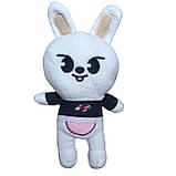 Кролик 25 см Лібіт Stray kids сереї Skzoo м'яка іграшка стрей Кідс зайчик заєць leebit кролик бродливі діти, фото 6