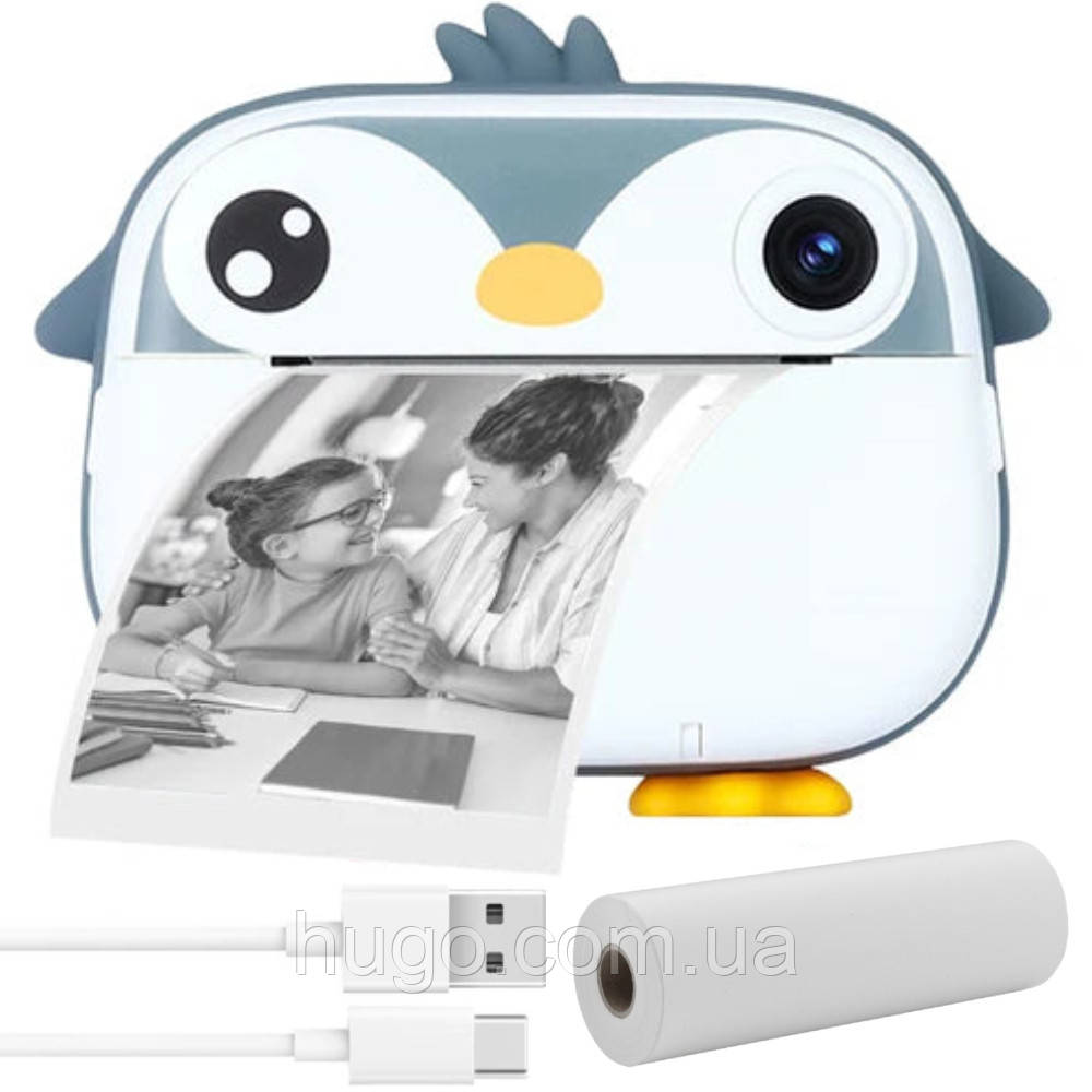 Дитячий фотоапарат миттєвого друку 48Мп, USB + термопапір 1шт, M05 / Камера моментального друку для дітей