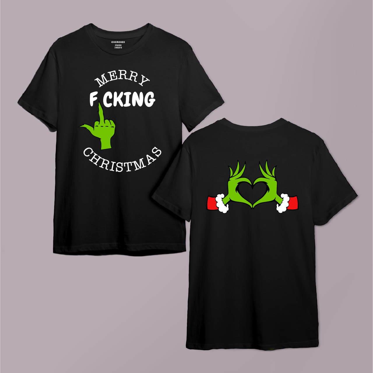 Футболка з принтом "Merry f*cking christmas"